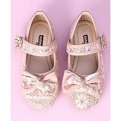 Cute Walk by Babyhug Sandals Bow & Flower Applique- Pink