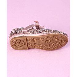 Cute Walk by Babyhug Party Wear Belly Shoes - Light Pink