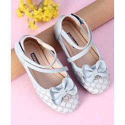 Cute Walk by Babyhug Sandals Bow Applique - Blue