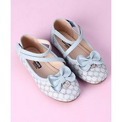 Cute Walk by Babyhug Sandals Bow Applique - Blue