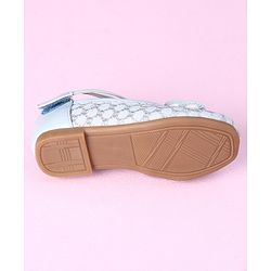 Cute Walk by Babyhug Sandals Bow Applique - Blue