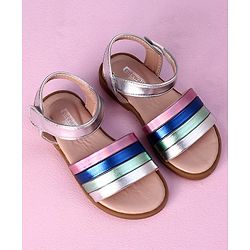 Cute Walk by Babyhug Sandals- Silver