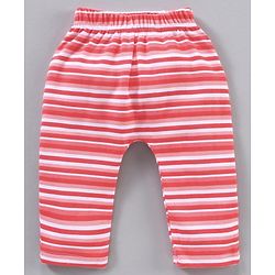 Babyhug Full Length Diaper Leggings Stripes & Floral Print Pack Of 3 - Multicolor