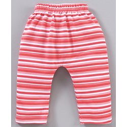 Babyhug Full Length Diaper Leggings Stripes & Floral Print Pack Of 3 - Multicolor