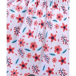 Babyhug Full Length Diaper Leggings Stripes & Floral Print Pack Of 3 - Multicolor