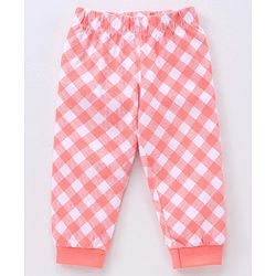 Babyhug Full Sleeves Night Suit Fox Print - Peach