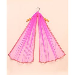 Babyhug Sleeveless Choli & Lehenga With Dupatta Embroidered  - Fuschia