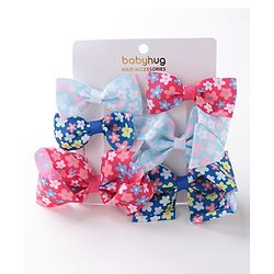 Babyhug Bow and Butterfly Clips Pack of 6 - Multicolor
