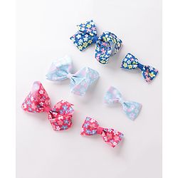 Babyhug Bow and Butterfly Clips Pack of 6 - Multicolor