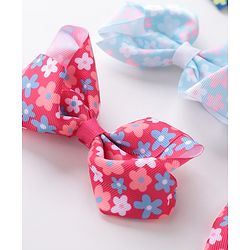 Babyhug Bow and Butterfly Clips Pack of 6 - Multicolor