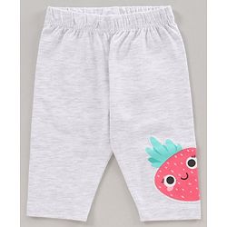 Babyhug Three Fourth Length Lycra Printed Leggings Pack Of 3 - Multicolor