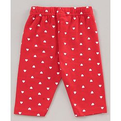 Babyhug Three Fourth Length Lycra Printed Leggings Pack Of 3 - Multicolor