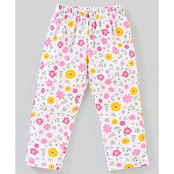 Babyhug 100% Cotton Full Sleeves Night Suit Dino Print - Pink