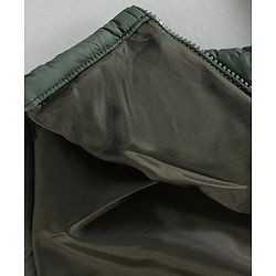 Babyhug Full Sleeves Hooded Solid Winter Jacket - Olive