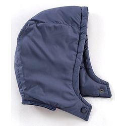 Babyhug Full Sleeves Color Block Detachable Hood Winter Jacket - Red Navy Blue White
