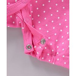 Babyhug Short Sleeves 100% Cotton Romper Pack of 2 - Pink Yellow