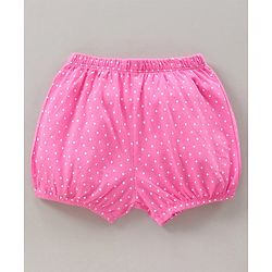 Babyhug 100% Cotton Bloomers Cat Print & Striped Pack Of 5 - Pink Yellow