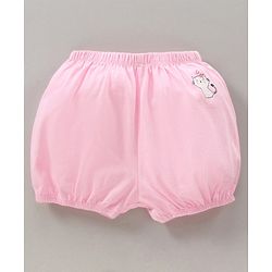 Babyhug 100% Cotton Bloomers Cat Print & Striped Pack Of 5 - Pink Yellow