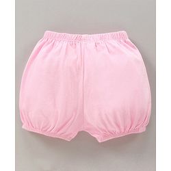 Babyhug 100% Cotton Bloomers Cat Print & Striped Pack Of 5 - Pink Yellow