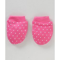 Babyhug 100% Cotton Mittens Set Multi Print Pack Of 3 - Multicolor