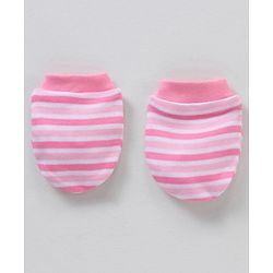 Babyhug 100% Cotton Mittens Set Multi Print Pack Of 3 - Multicolor