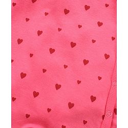 Babyhug 100% Cotton Knit Full Sleeves Rompers Set Heart & Penguin Print Pack of 2 - Multicolour