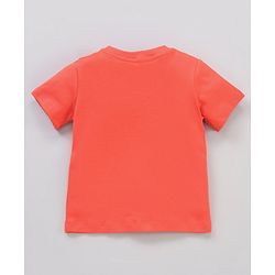 Babyhug Half Sleeves T-Shirt & Hooded Jacket With Joggers Tiger Print - White Orange Blue