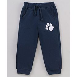 Babyhug Half Sleeves T-Shirt & Hooded Jacket With Joggers Tiger Print - White Orange Blue