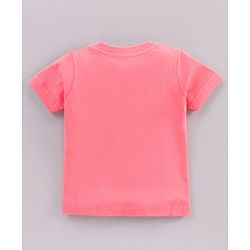 Babyhug Half Sleeves Solid T-Shirt - Pink