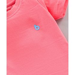 Babyhug Half Sleeves Solid T-Shirt - Pink