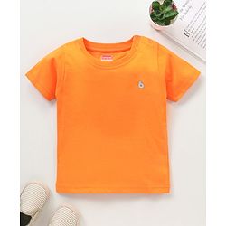 Babyhug Half Sleeves Solid T-Shirt - Pink