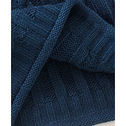 Babyhug Full Sleeves Knit Pullover Cable Knit Sweater - Navy Blue