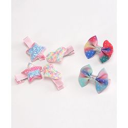 Babyhug Hair Pins And Clips Pack of 6 - Multicolor
