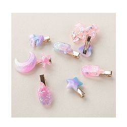 Babyhug Hair Pins And Clips Free Size Pack of 8 - Multicolor