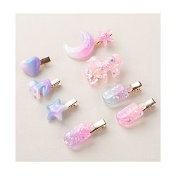 Babyhug Hair Pins And Clips Free Size Pack of 8 - Multicolor