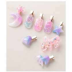 Babyhug Hair Pins And Clips Free Size Pack of 8 - Multicolor