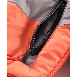 Babyhug Full Sleeves Color Block Quilted Jacket - Multicolour
