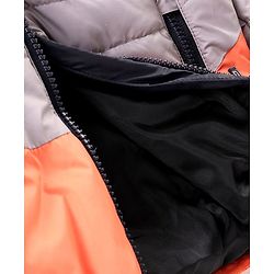 Babyhug Full Sleeves Color Block Quilted Jacket - Multicolour