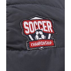Babyhug Full Sleeves Solid Color Quilted Bomber Jacket - Navy Blue