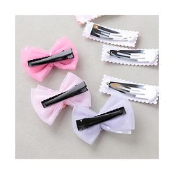 Babyhug Free Size Floral & Polka Dots Printed Hair Clips Pack of 9 - Multicolor