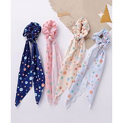 Babyhug Scrunchies Pack of 4 - Multicolour