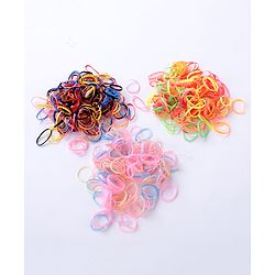Babyhug Free Size Rubber Bands Sets of 3 - Multicolor