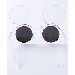 Babyhug Free Size Shell Shape Sunglasses - White