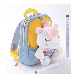 Babyhug Unicorn Soft Toy Backpack - Yellow