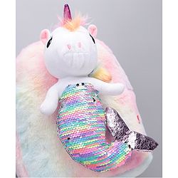 Babyhug Unicorn Fashion Backpack Free Size White- 13 Inches