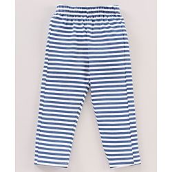 Babyhug Cotton Knit Short Sleeves Night Suit Owl Print - Navy
