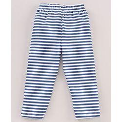 Babyhug Cotton Knit Short Sleeves Night Suit Owl Print - Navy