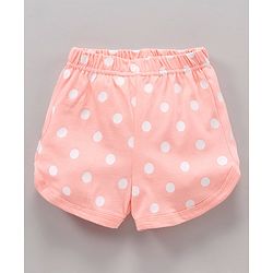 Babyhug Half Sleeves Night Suit Animal Print - Peach