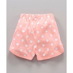 Babyhug Half Sleeves Night Suit Animal Print - Peach