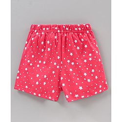 Babyhug Frill Sleeves Night Suit Multiprint - Grey Pink